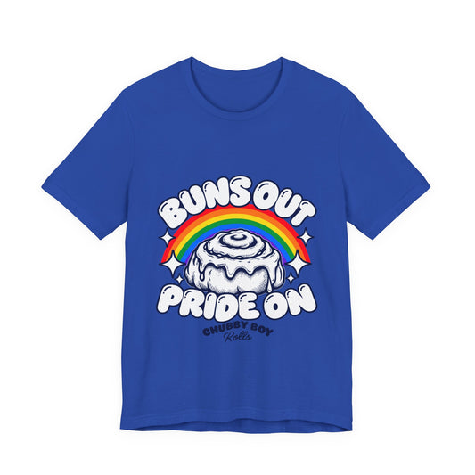 Buns Out Pride On Rainbow Chubby Boys Rolls T-Shirt