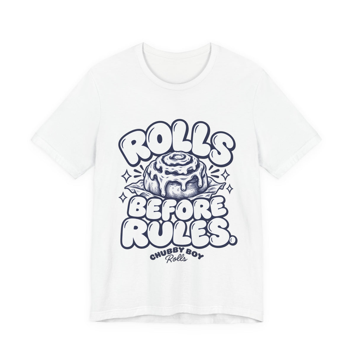 Cinnamon Roll 'Rolls Before Rules' Graphic Tee