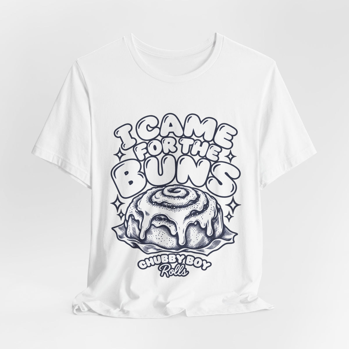I Came For The Buns T-Shirt — Retro Cinnamon Roll Graphic Tee