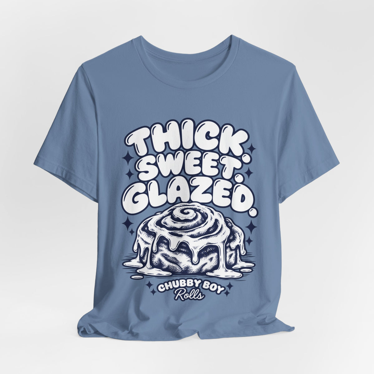 Cinnamon Roll T-Shirt - "Thick Sweet Glazed" Retro Bakery Tee