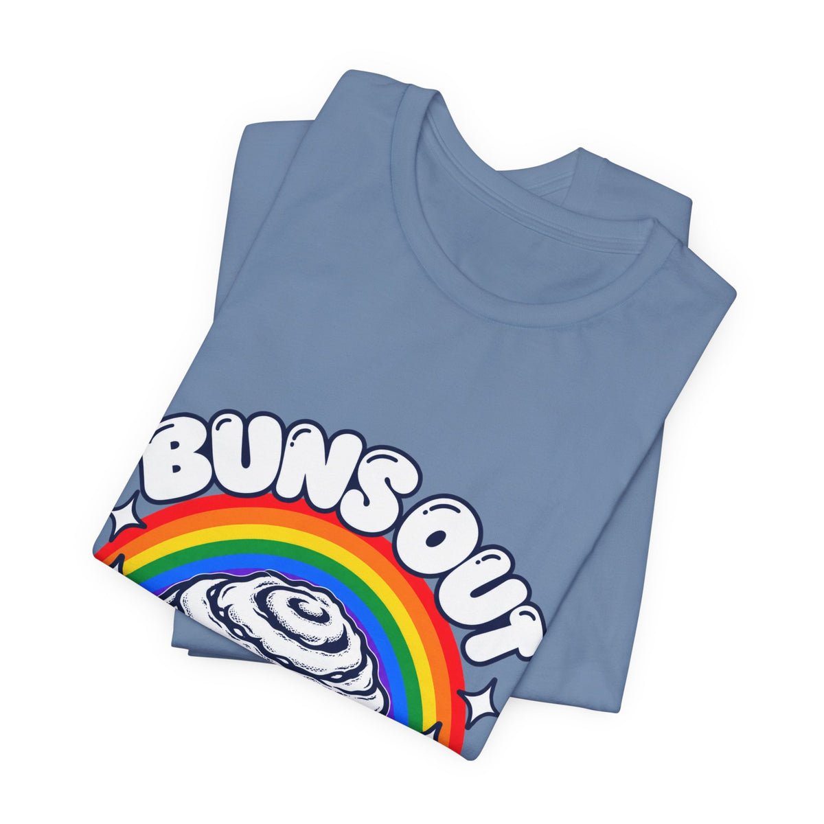 Buns Out Pride On Rainbow Chubby Boys Rolls T-Shirt