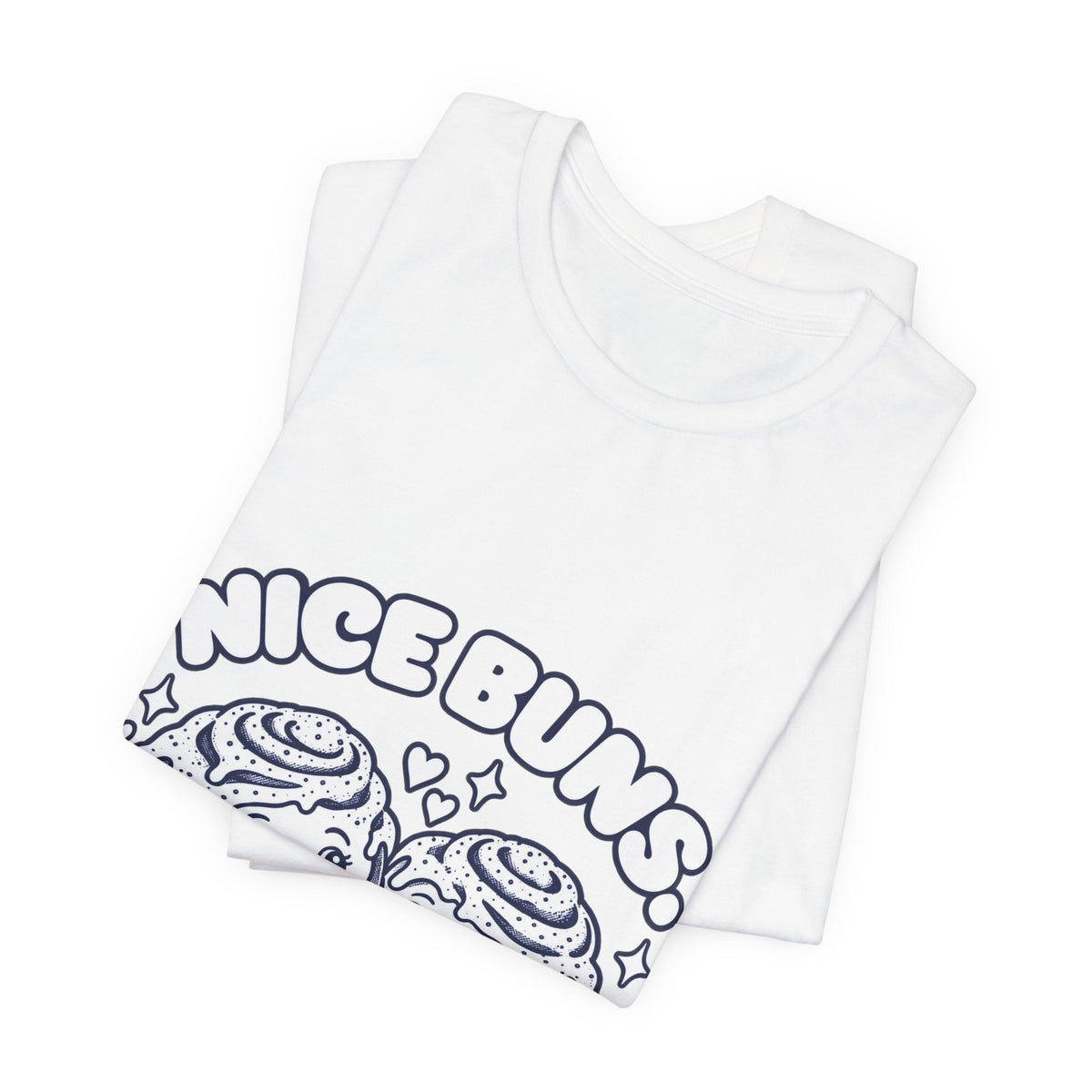 Nice Buns Chubby Boy Roll Cute Foodie Graphic Tee