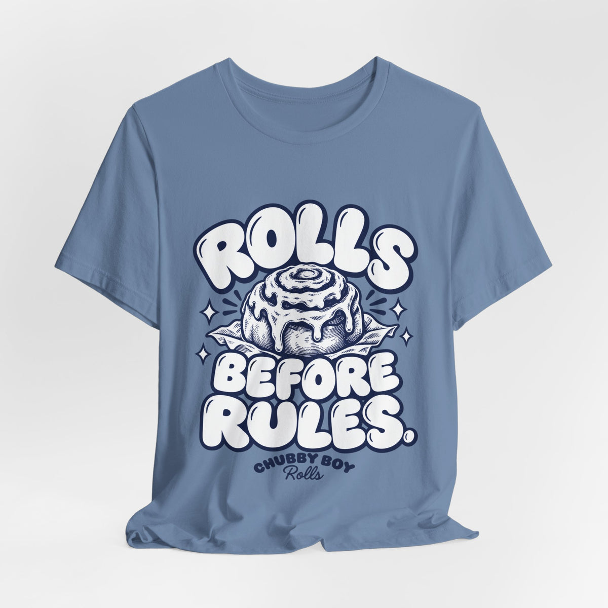 Cinnamon Roll 'Rolls Before Rules' Graphic Tee