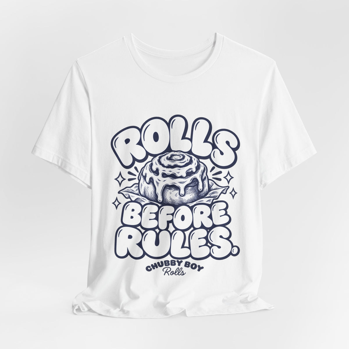 Cinnamon Roll 'Rolls Before Rules' Graphic Tee