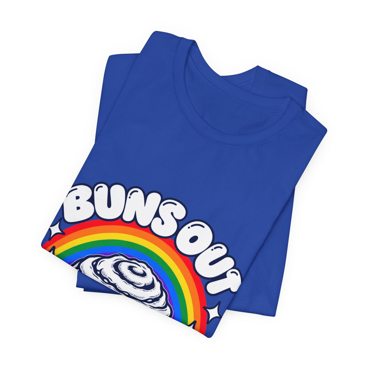 Buns Out Pride On Rainbow Chubby Boys Rolls T-Shirt