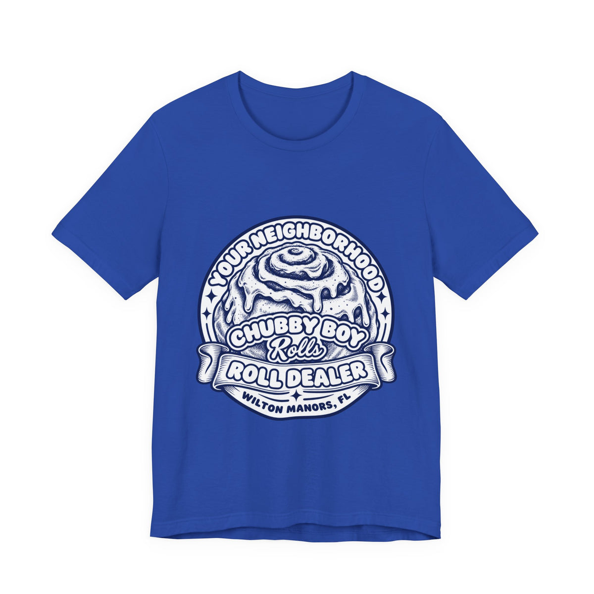 Cinnamon Roll 'Chubby Boy Rolls Roll Dealer' T‑Shirt