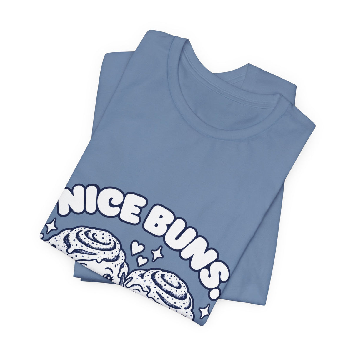 Nice Buns Chubby Boy Roll Cute Foodie Graphic Tee