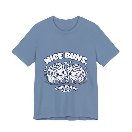 Nice Buns Chubby Boy Roll Cute Foodie Graphic Tee