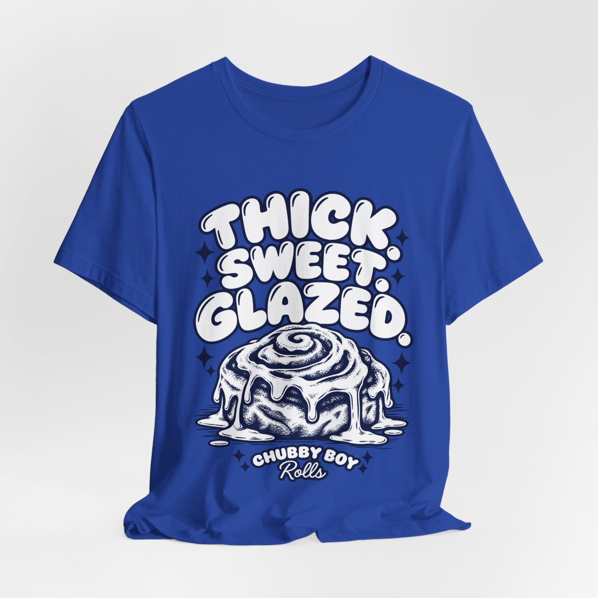 Cinnamon Roll T-Shirt - "Thick Sweet Glazed" Retro Bakery Tee